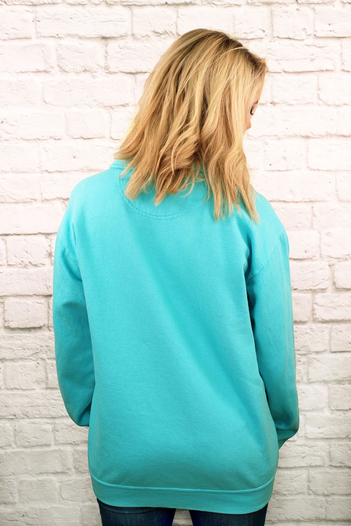 Shades of Blue Comfort Colors Adult Quarter Zip Sweatshirt *Customizable!