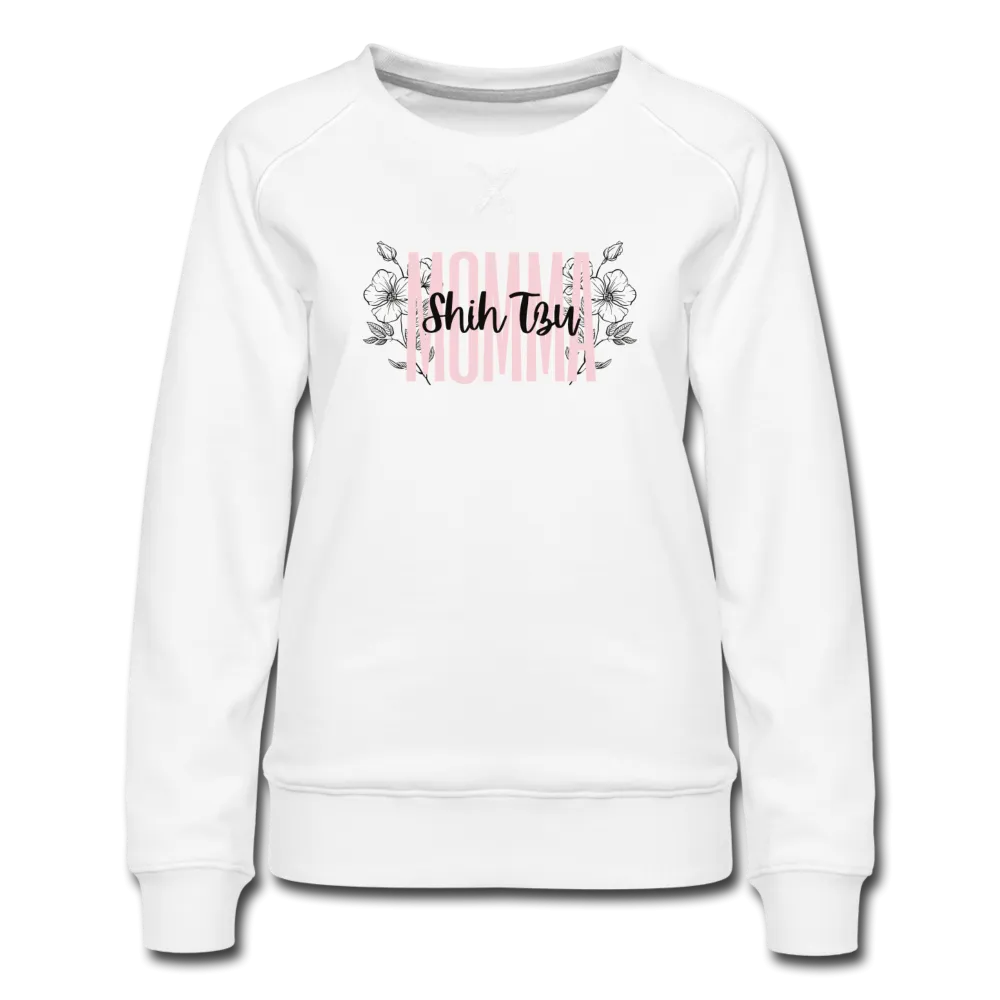 Shih Tzu Momma Floral Women’s Premium Sweatshirt