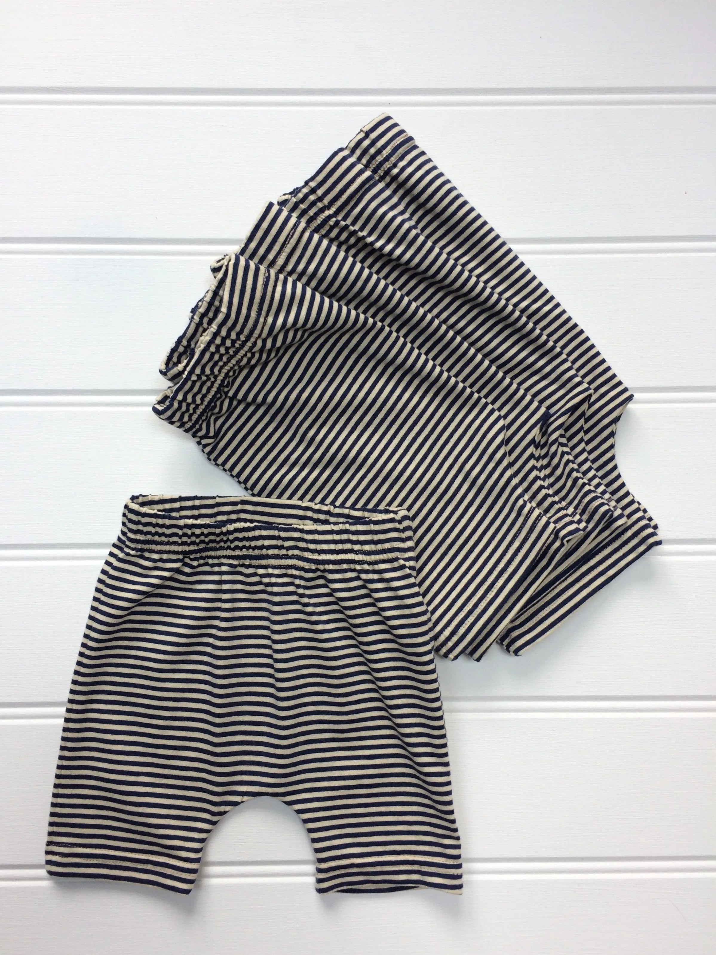 Shorts - Navy and Cream Stripes