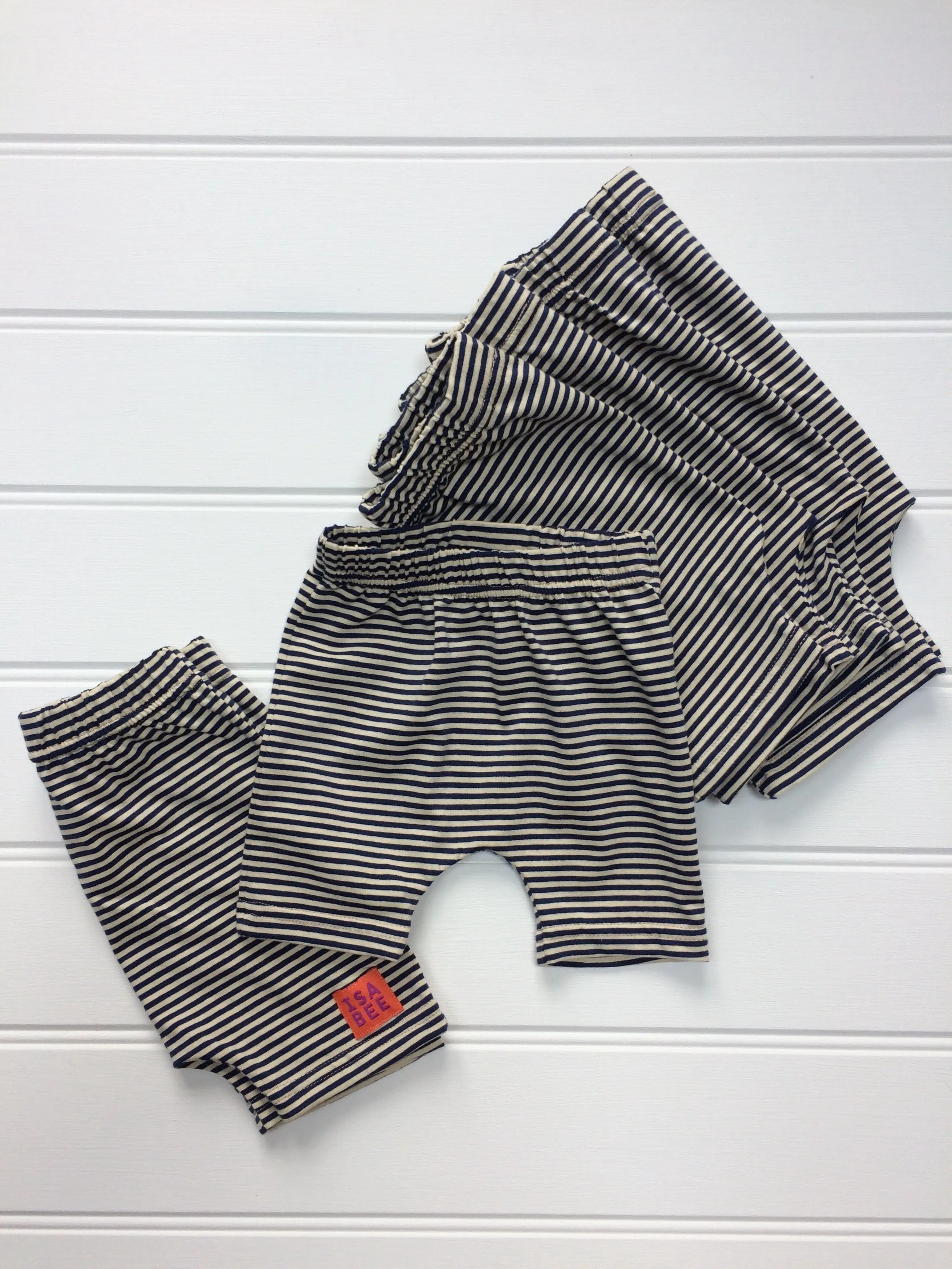 Shorts - Navy and Cream Stripes