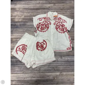 Shorts Set By Free People In Red & White, Size: M