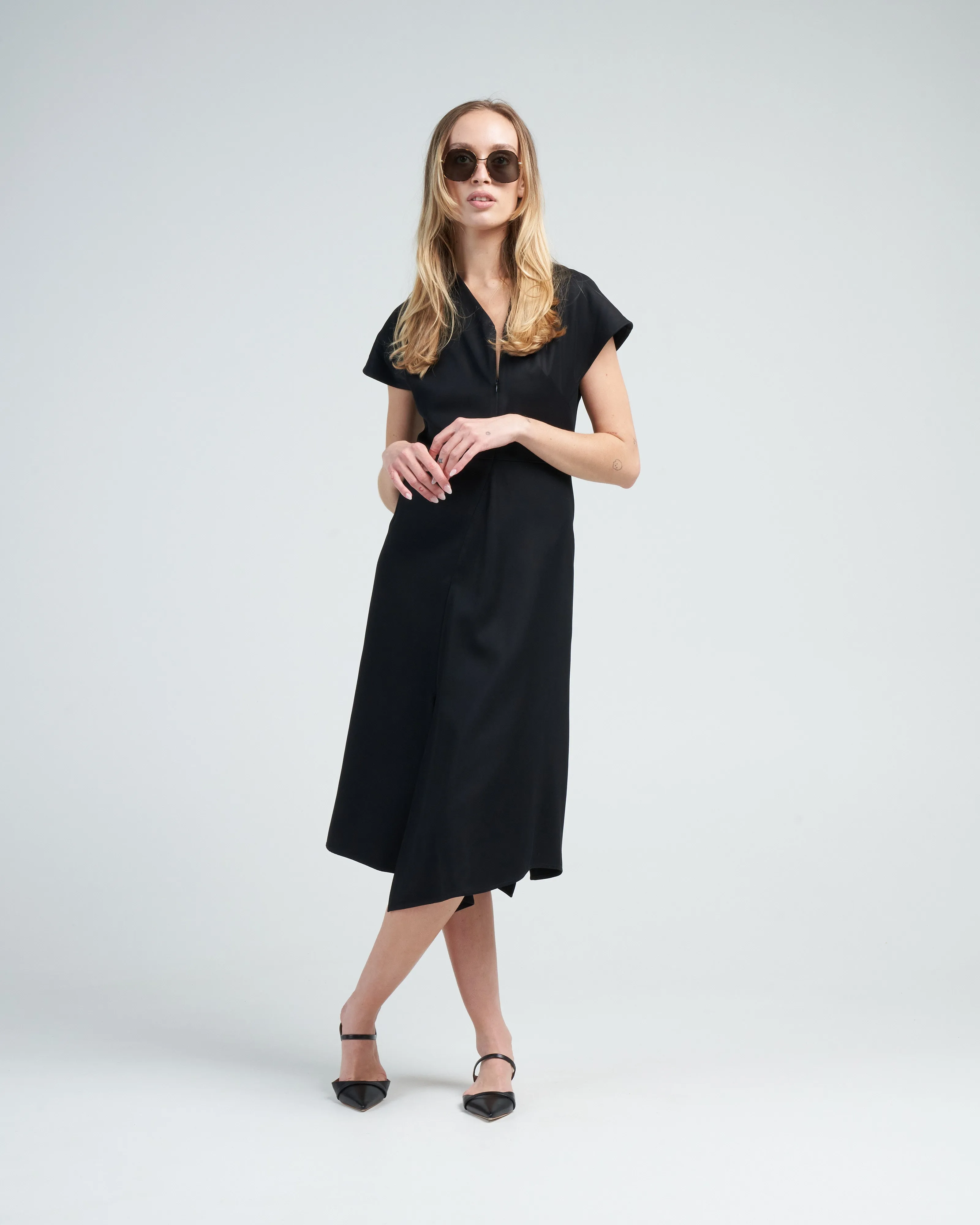 silent dress - black