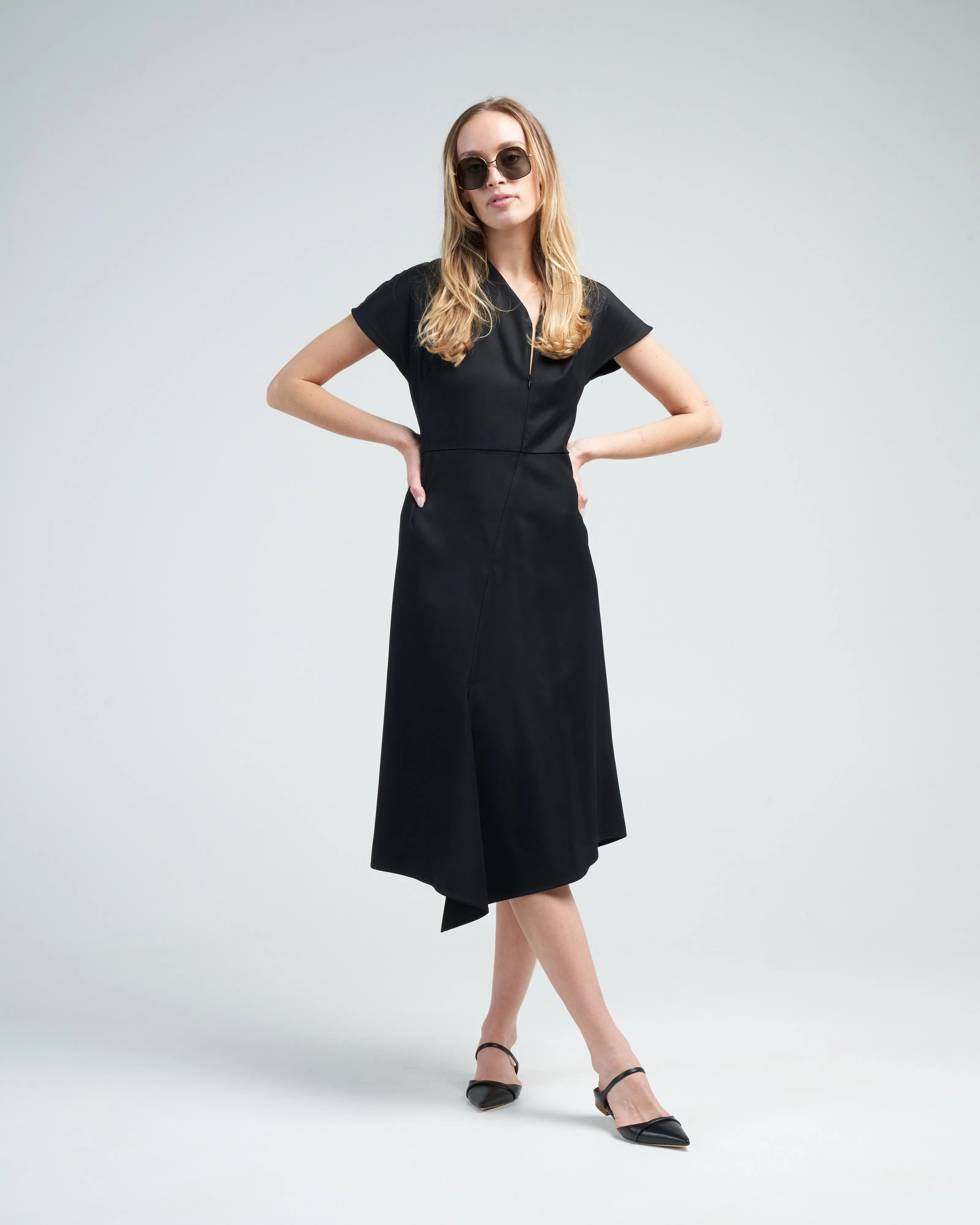 silent dress - black