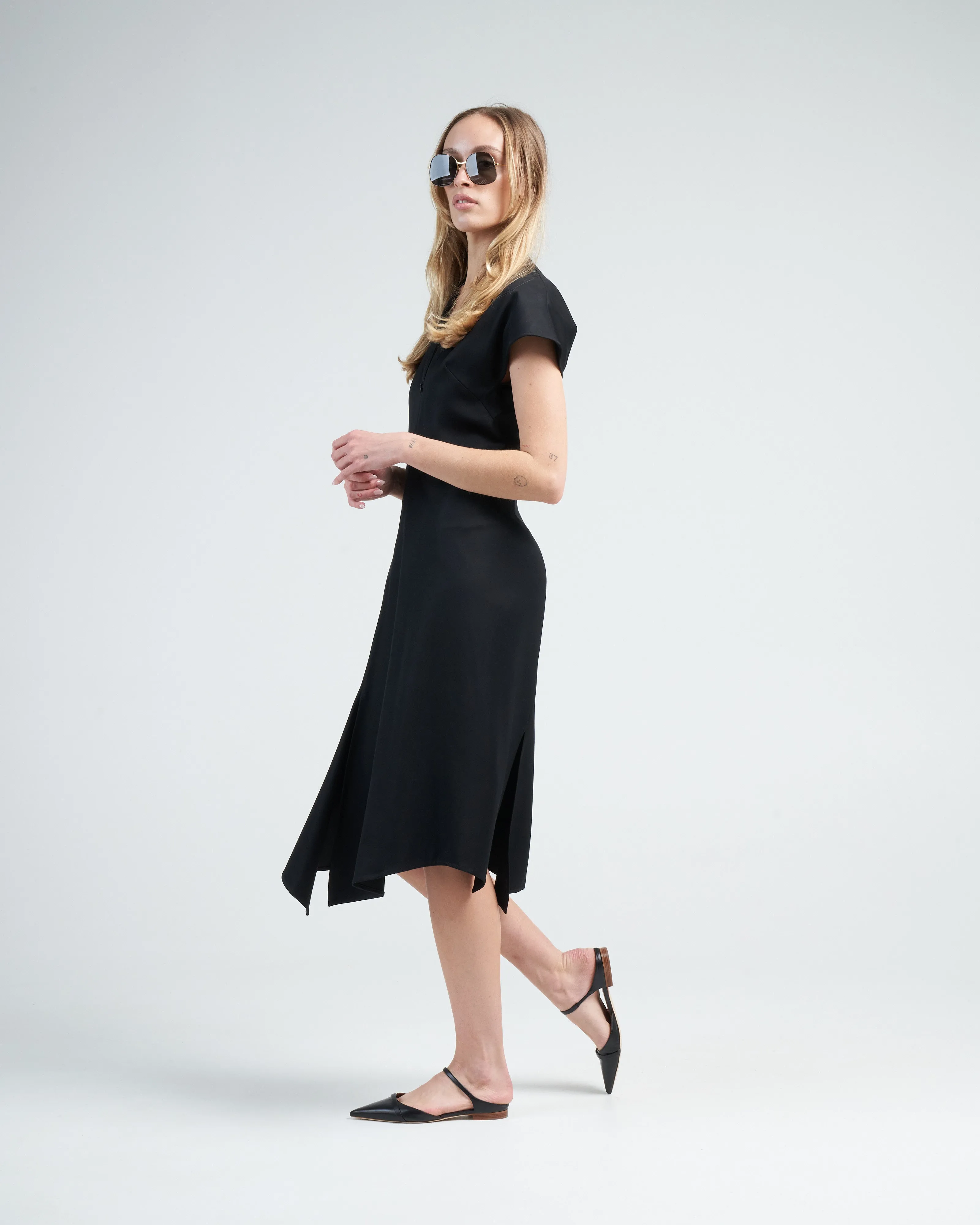 silent dress - black