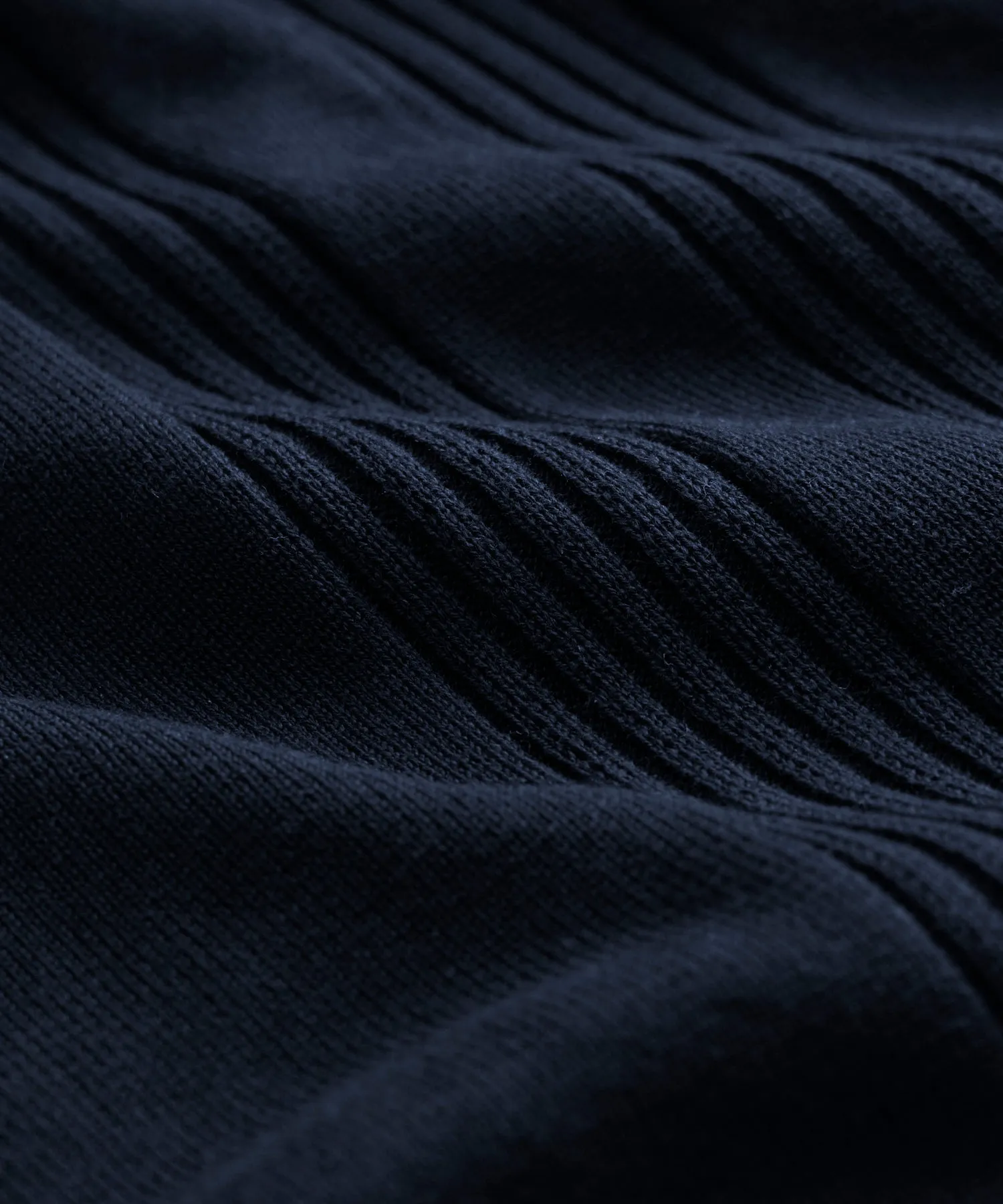 Silk-Cotton Ribbed Sweater Polo