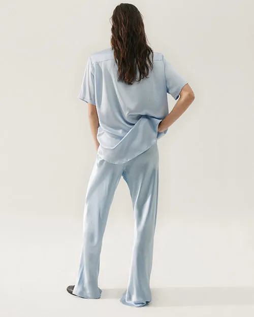 SILK LAUNDRY | Bias Cut Pant | Sky