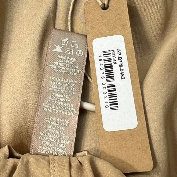 SKIMS Silk Sleep Pant Honey Womens 4X