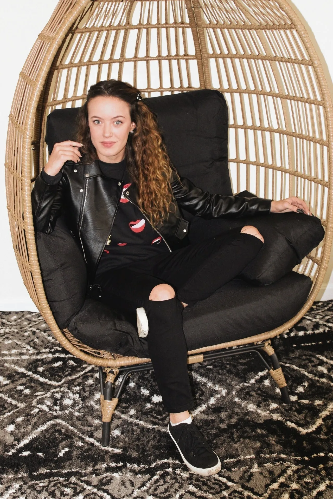 Slayer Leather Jacket Black