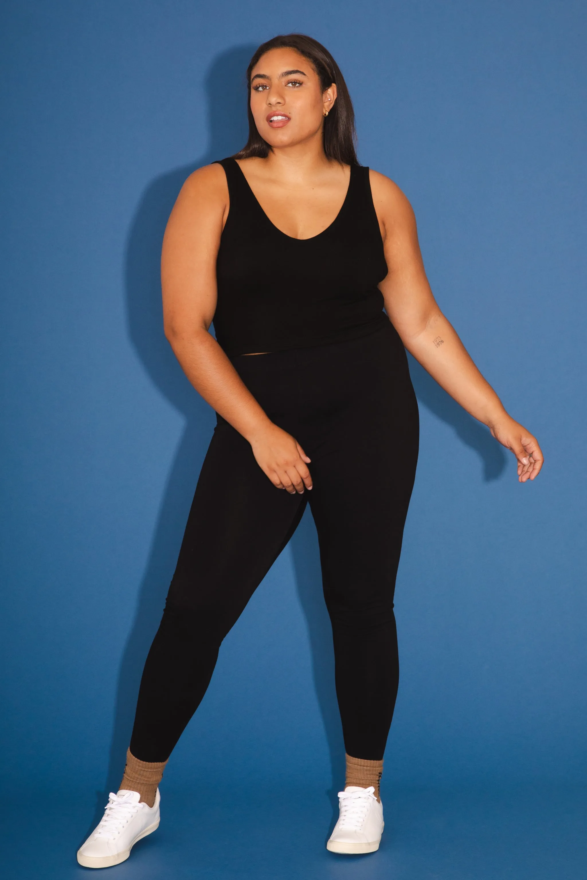 Soft Tank Top in Black