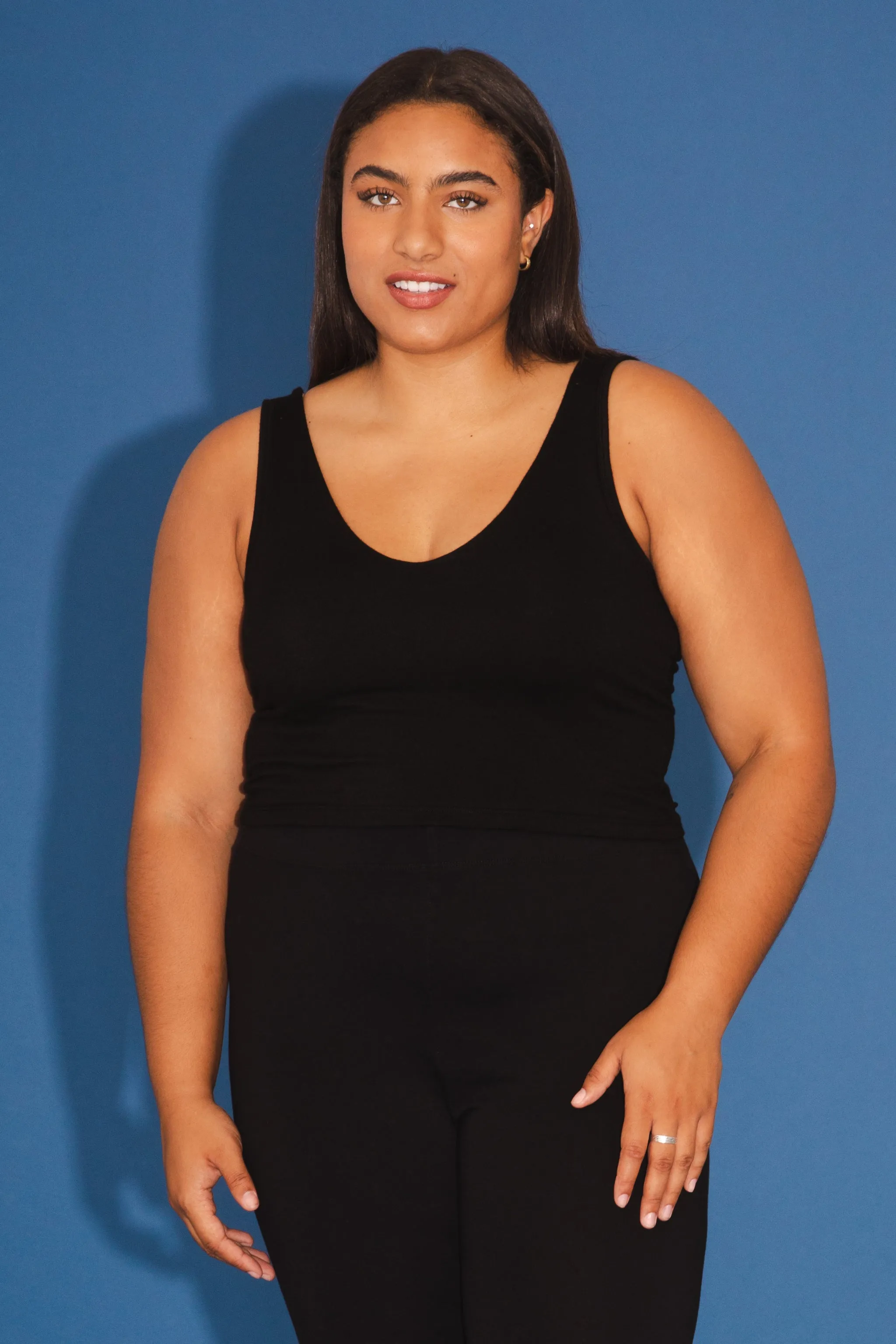 Soft Tank Top in Black