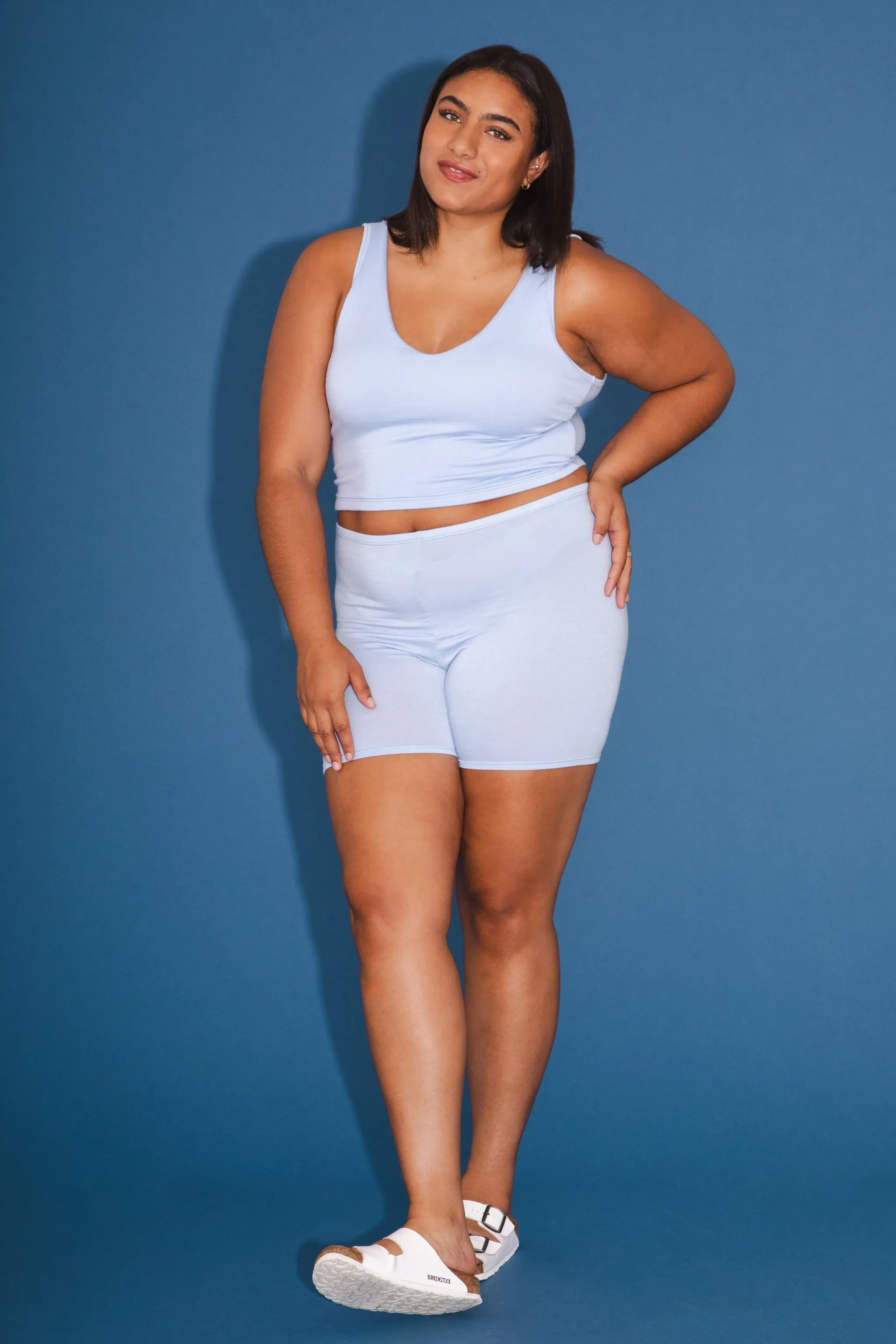 Soft Tank Top in Sky Blue