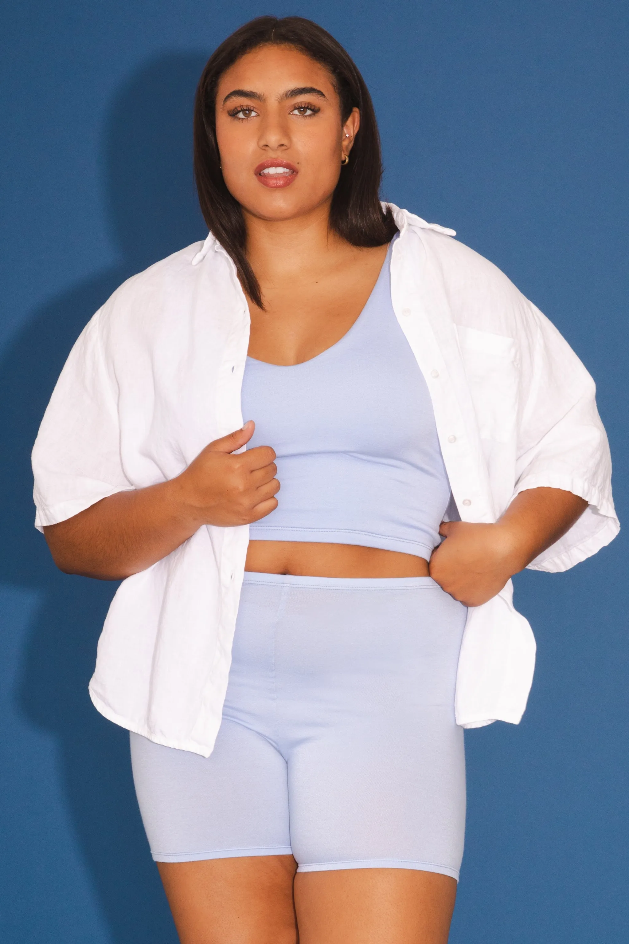 Soft Tank Top in Sky Blue