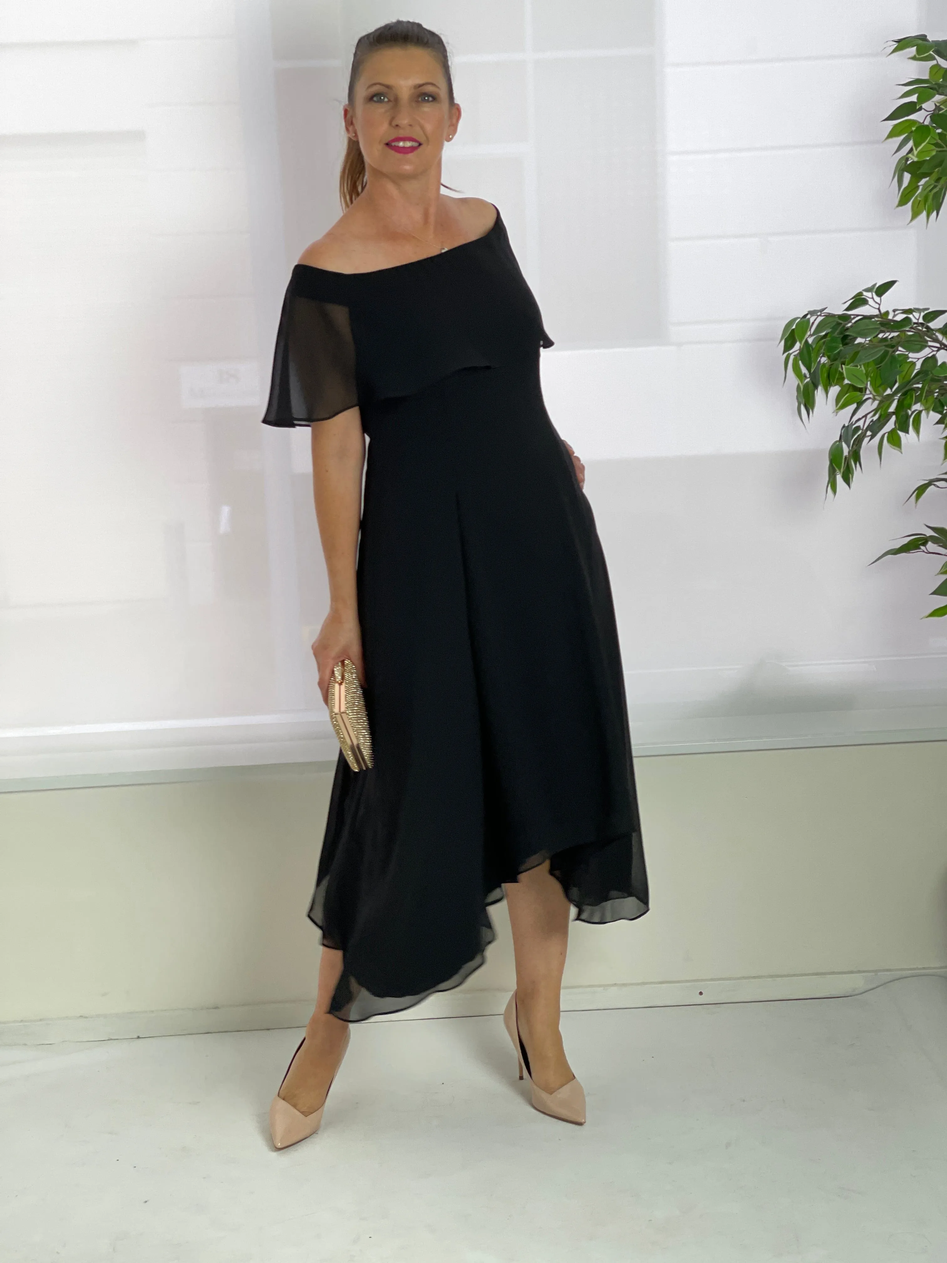 Sonya Black Event Dress