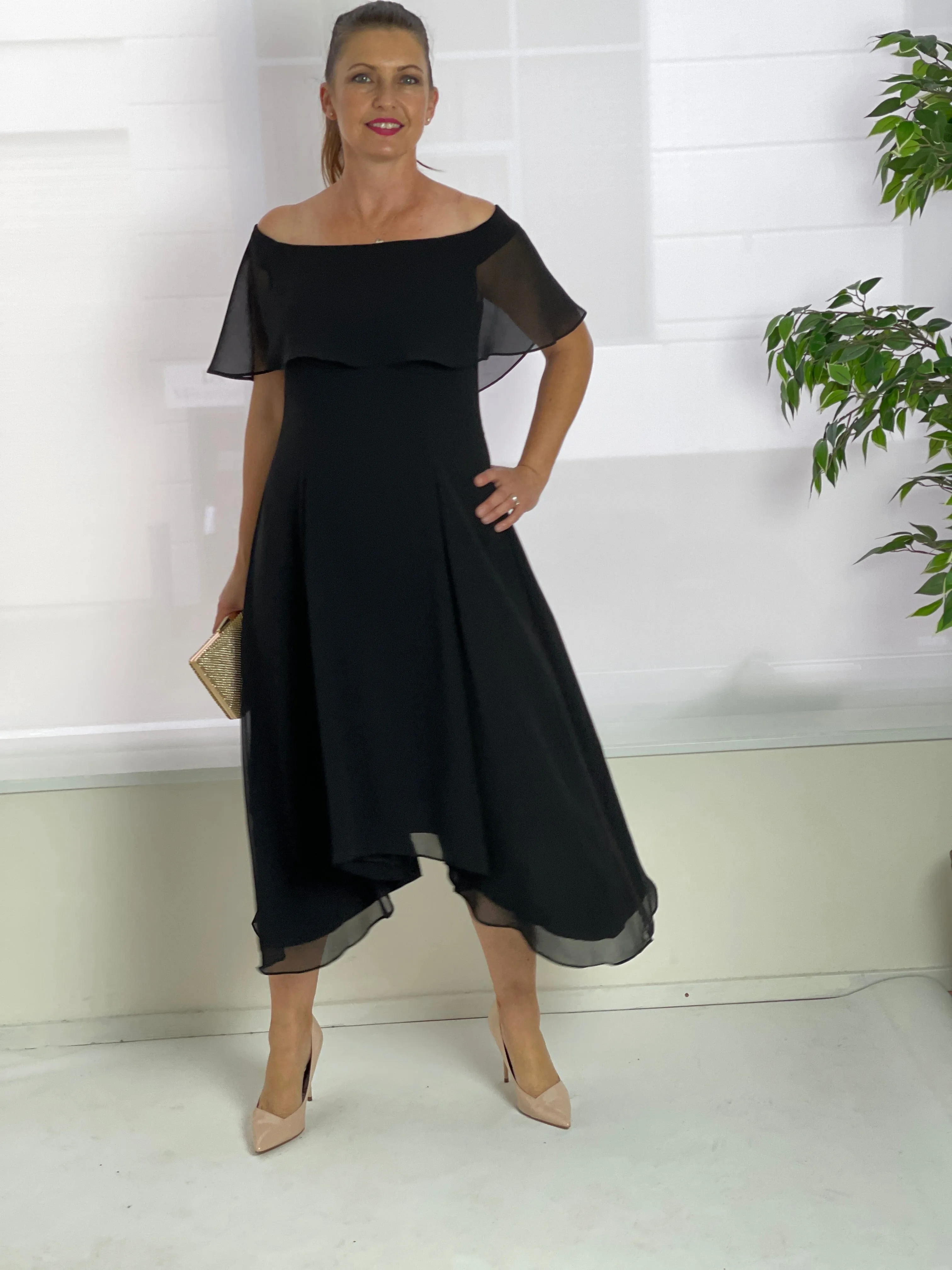 Sonya Black Event Dress