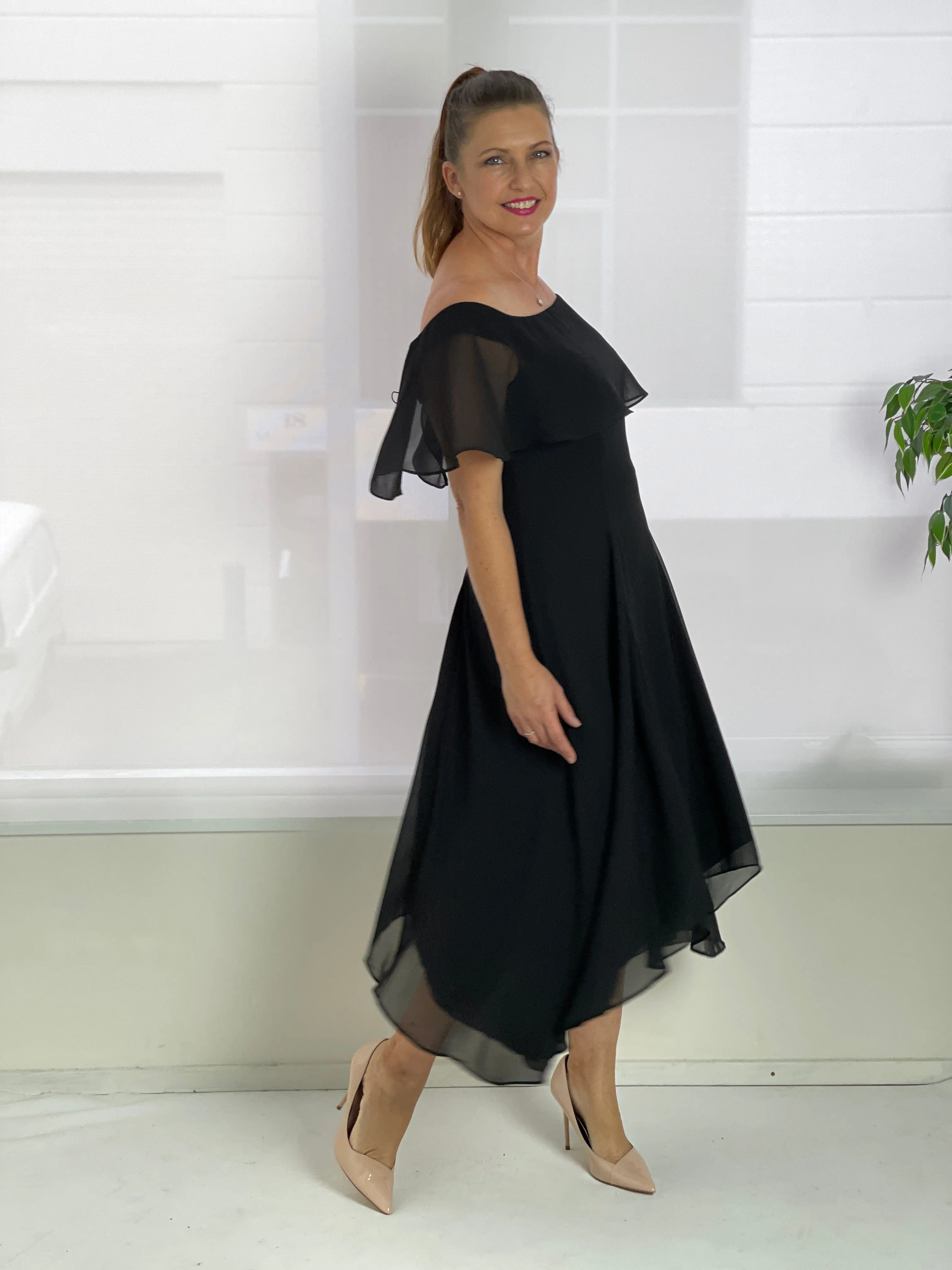 Sonya Black Event Dress