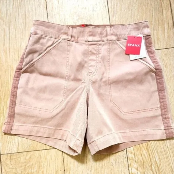 SPANX Pink Light 6-Inch Stretch Twill Shorts size Small