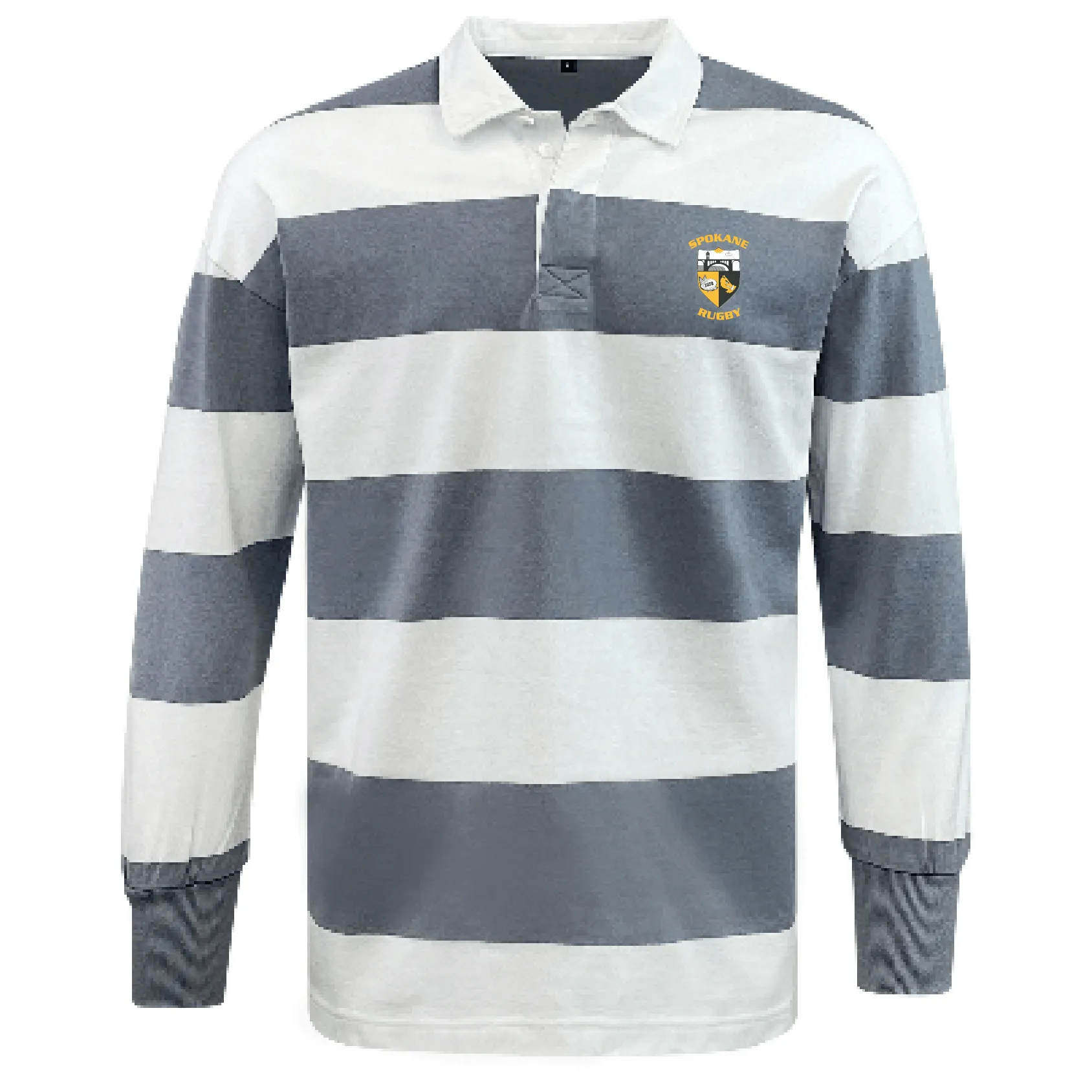 Spokane Rugby Classic Long Sleeve Hooped Rugby Jersey