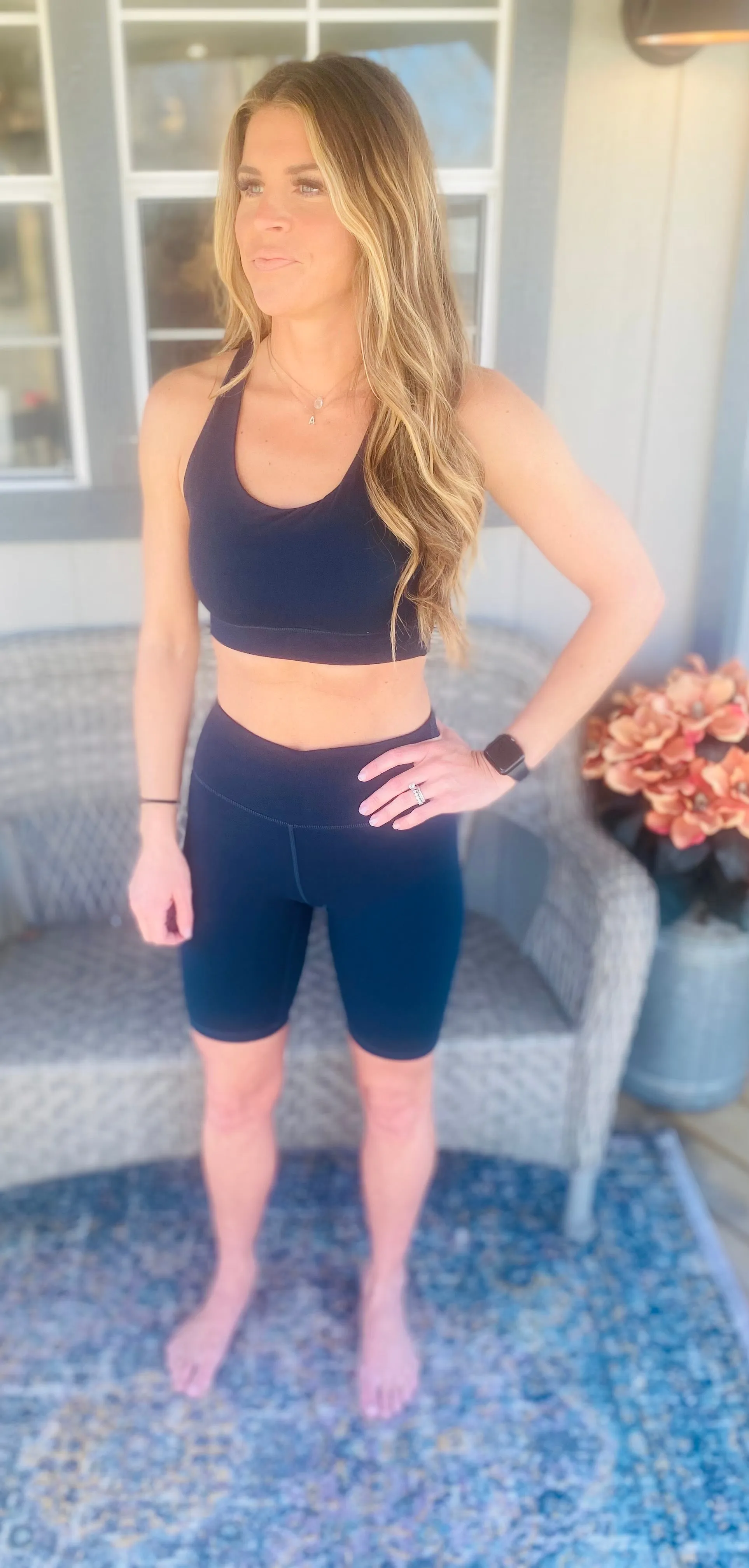 Sports Bra Biker Short Set