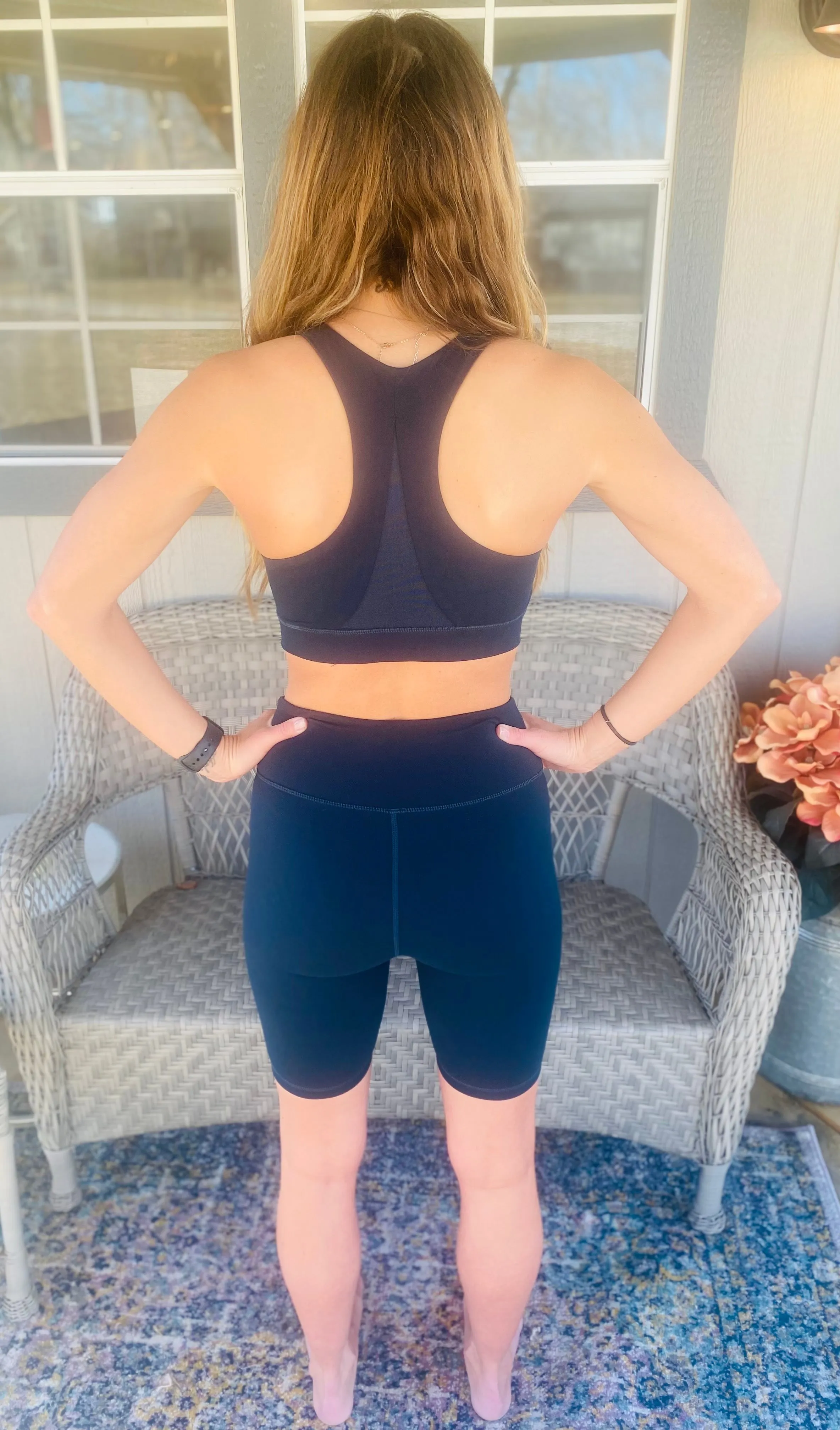 Sports Bra Biker Short Set