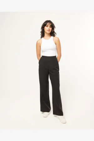 STAPLE LINEN PANT - BLACK