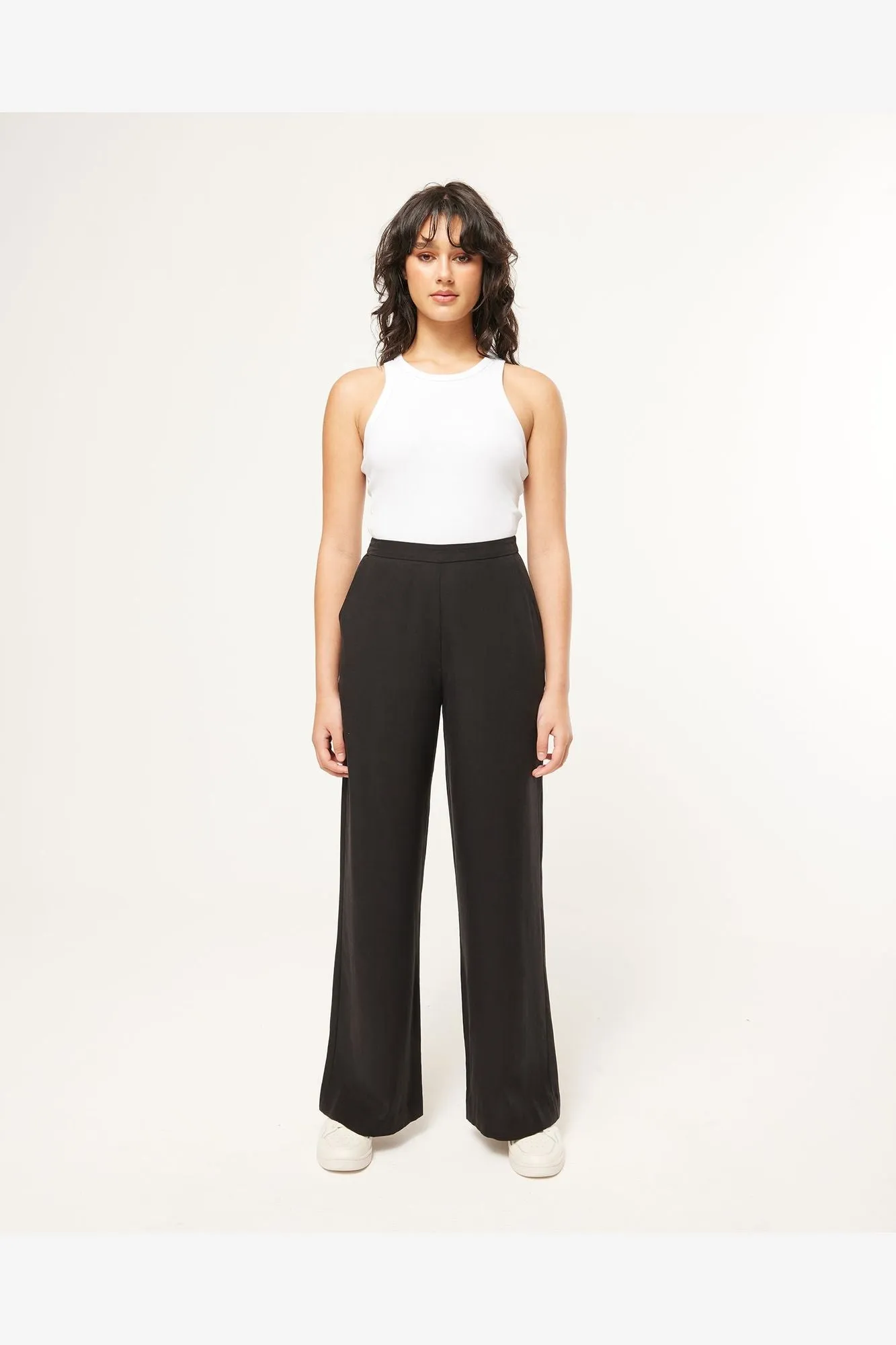 STAPLE LINEN PANT - BLACK