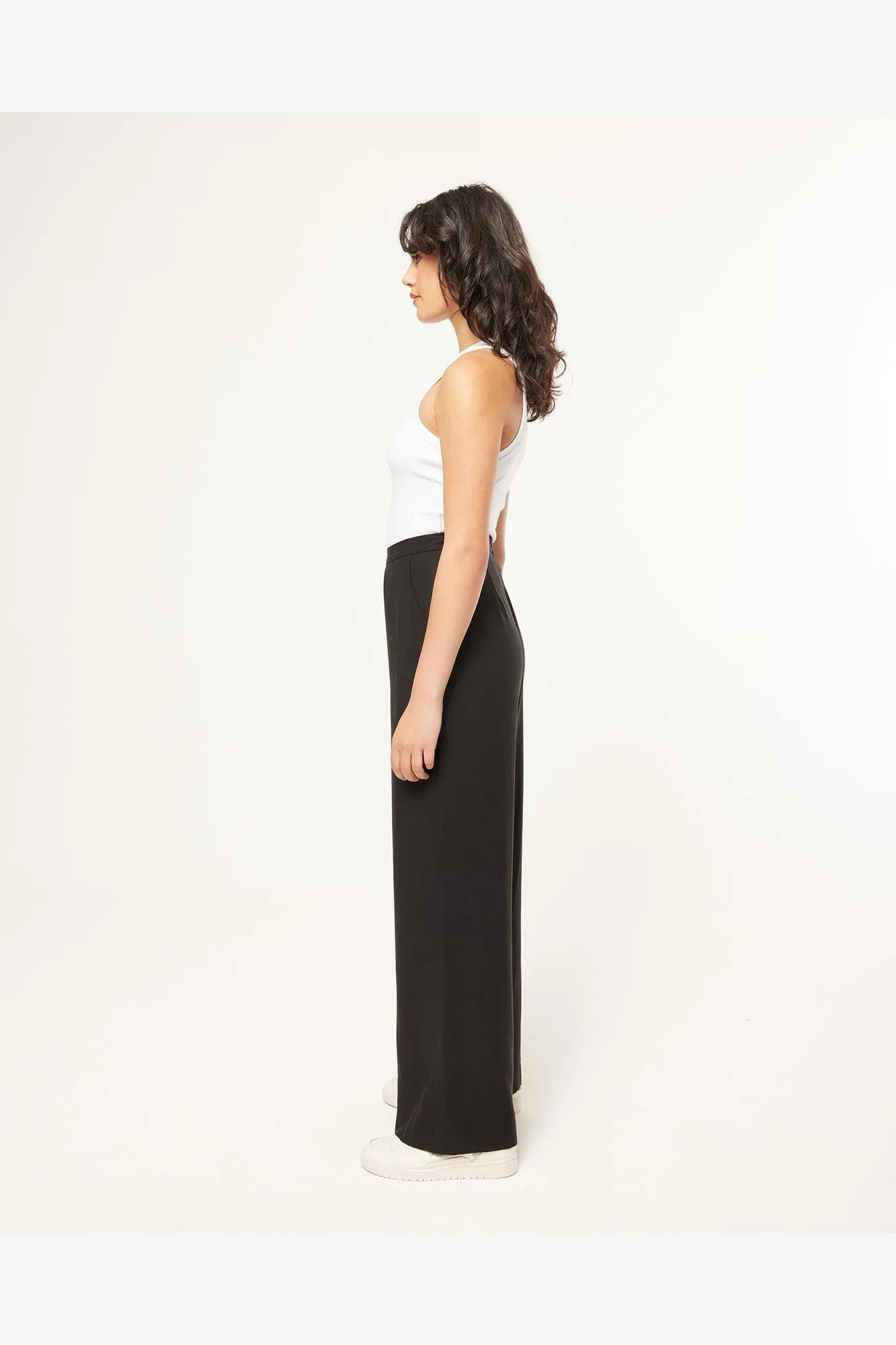 STAPLE LINEN PANT - BLACK