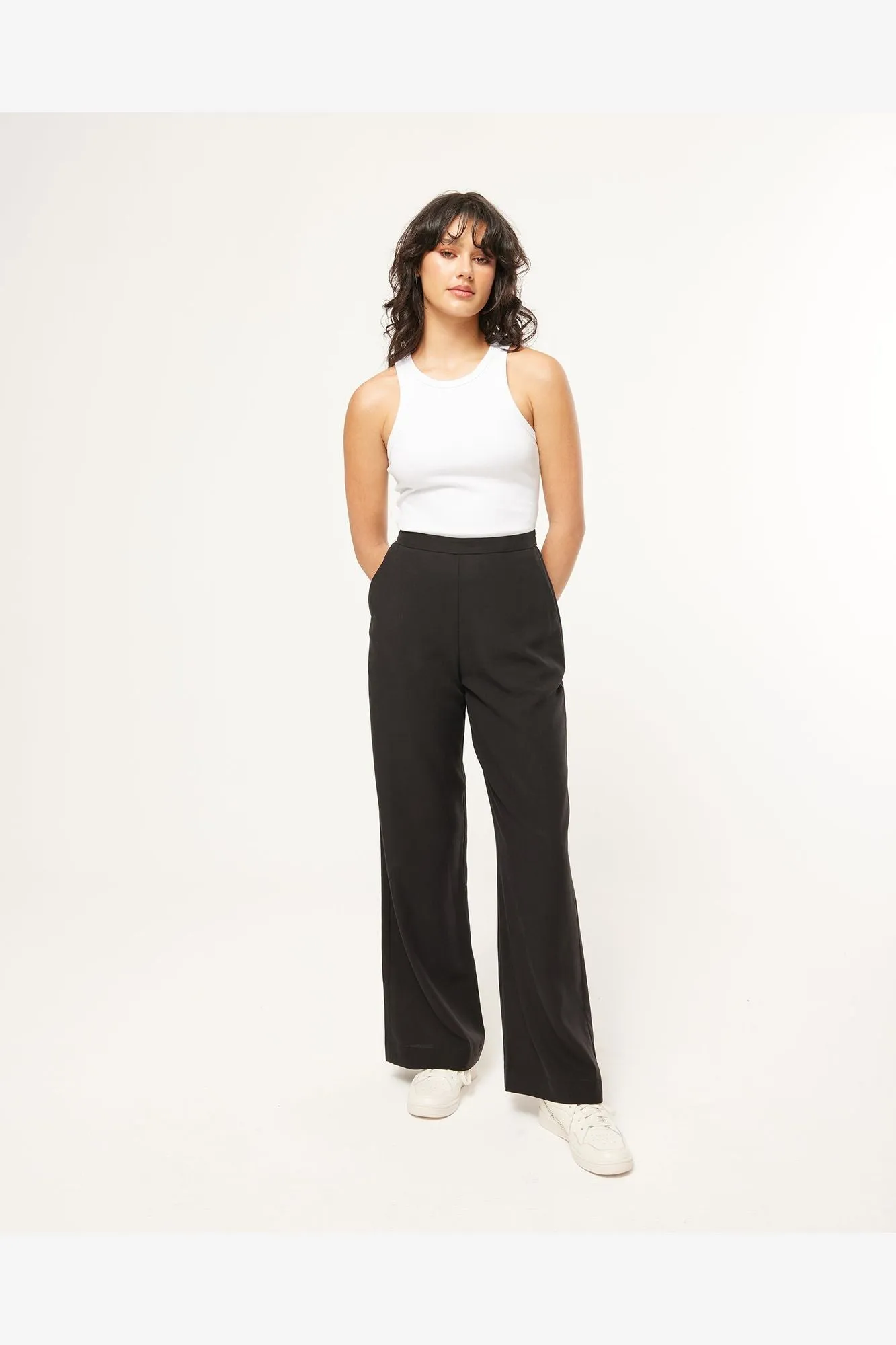STAPLE LINEN PANT - BLACK