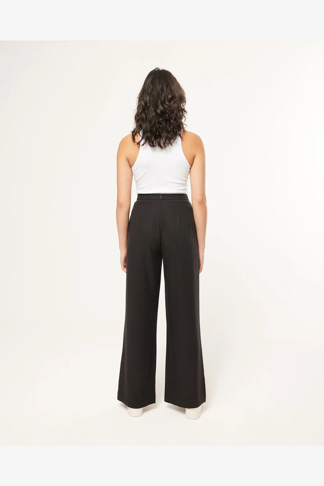 STAPLE LINEN PANT - BLACK