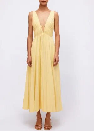 Stephanie Sleeveless Dress (Sulfur)