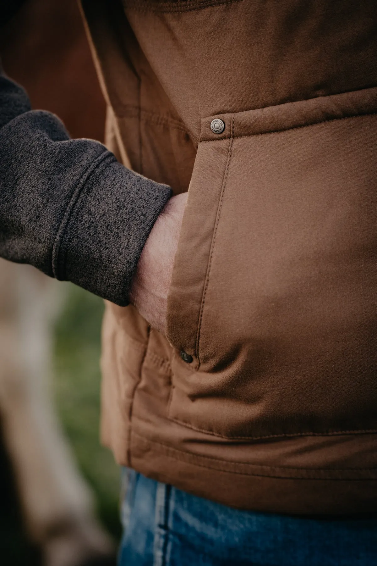 'Steve' Men's CINCH Quilted Vest Brown (S ONLY)