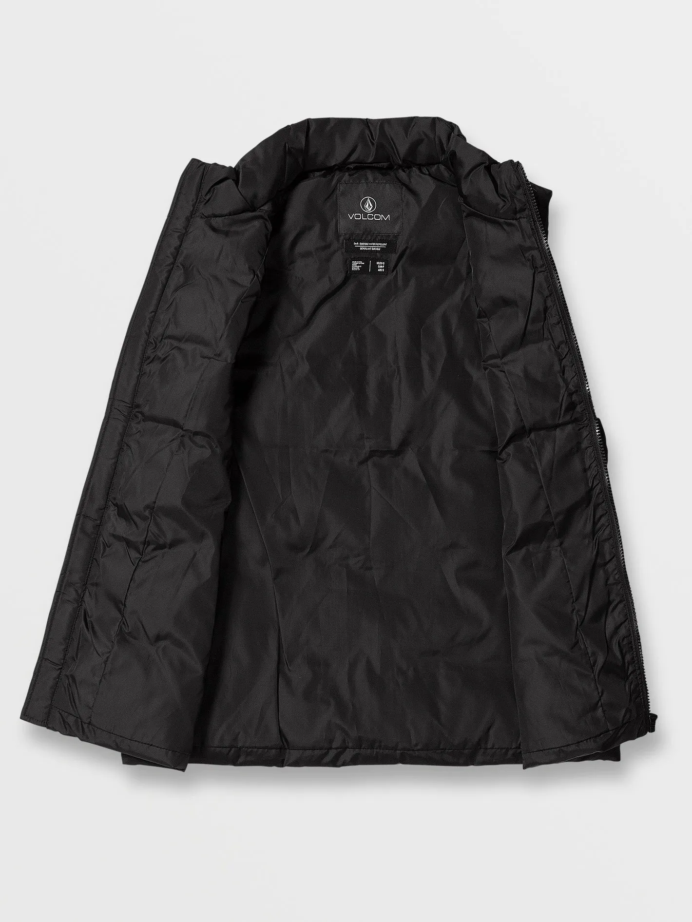 Stone Castine Puff Weste - BLACK