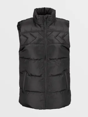Stone Castine Puff Weste - BLACK