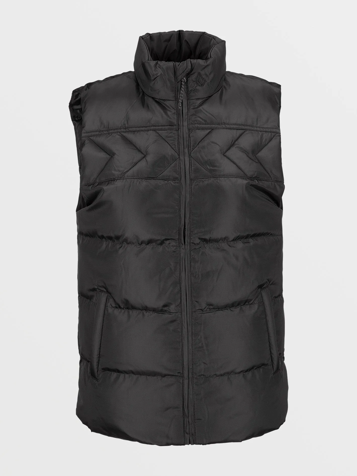 Stone Castine Puff Weste - BLACK