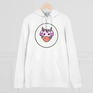 Strawberry COW!!! 85% organic cotton unisex cruiser hoodie
