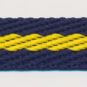 Stripe Twill Tape #14 Night Blue & Saffron