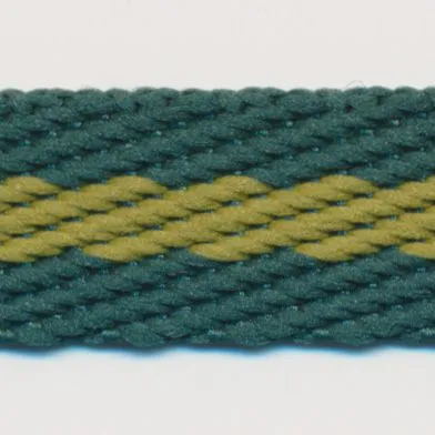 Stripe Twill Tape #3 Dark Green & Uguisu
