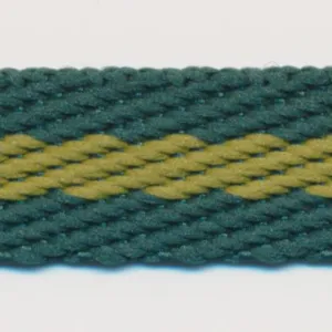 Stripe Twill Tape #3 Dark Green & Uguisu