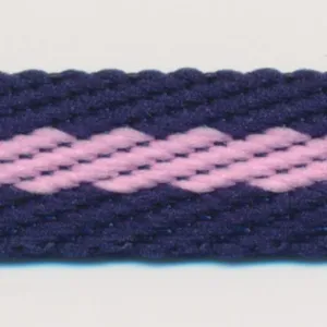 Stripe Twill Tape #36 Night Blue & Lilac Sachet