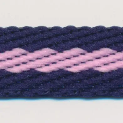 Stripe Twill Tape #36 Night Blue & Lilac Sachet