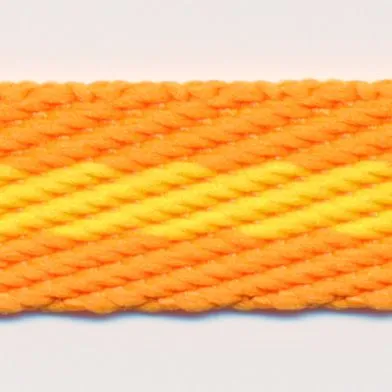 Stripe Twill Tape #4 Orange & Saffron