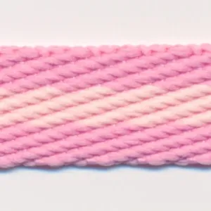 Stripe Twill Tape #5 Cherry & Pale Pink