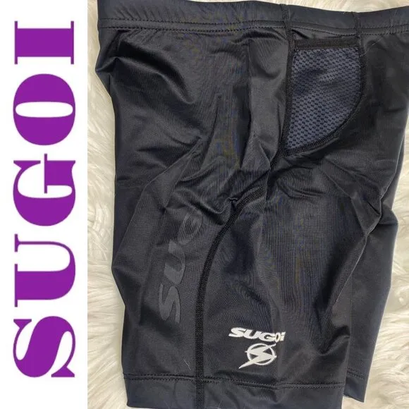 SUGOI Women’s Padded Cycling Racing Shorts Black, Size Medium