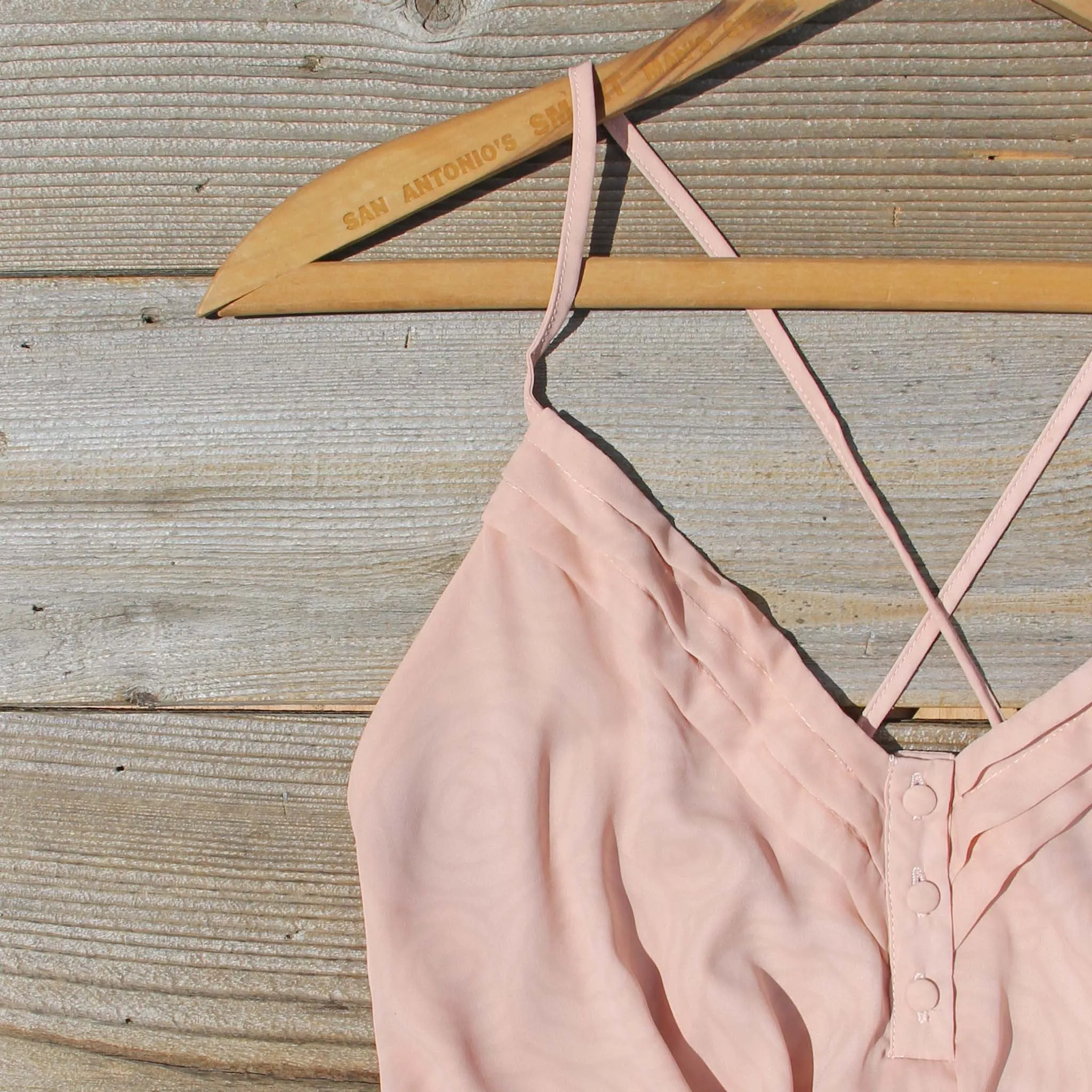 Sweet Nectar Romper in Dusty Rose