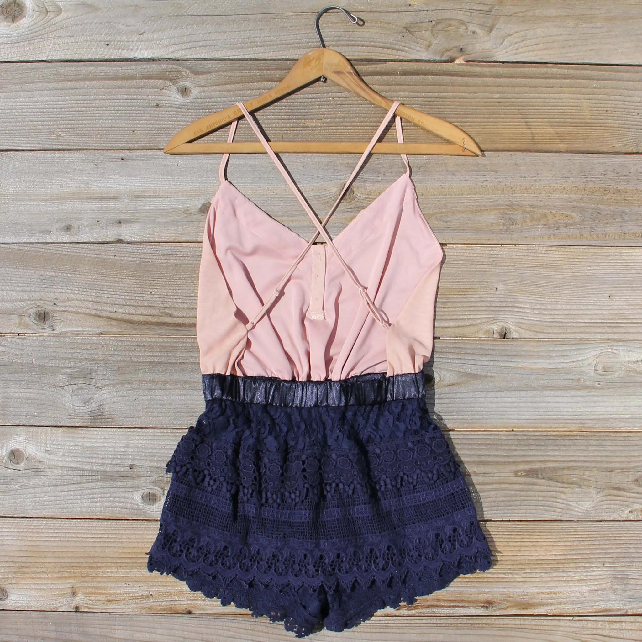 Sweet Nectar Romper in Dusty Rose