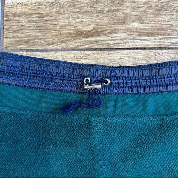 T by Alexander Wang Terry Cloth Shorts Blue Green Size Medium