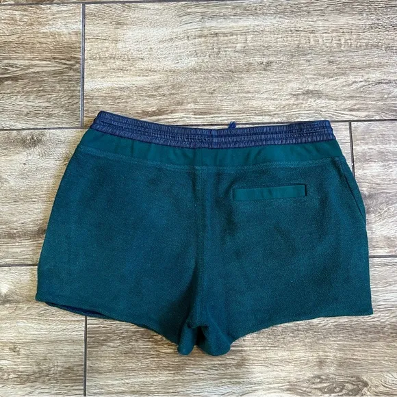 T by Alexander Wang Terry Cloth Shorts Blue Green Size Medium