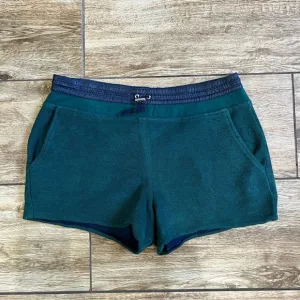 T by Alexander Wang Terry Cloth Shorts Blue Green Size Medium