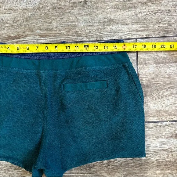 T by Alexander Wang Terry Cloth Shorts Blue Green Size Medium