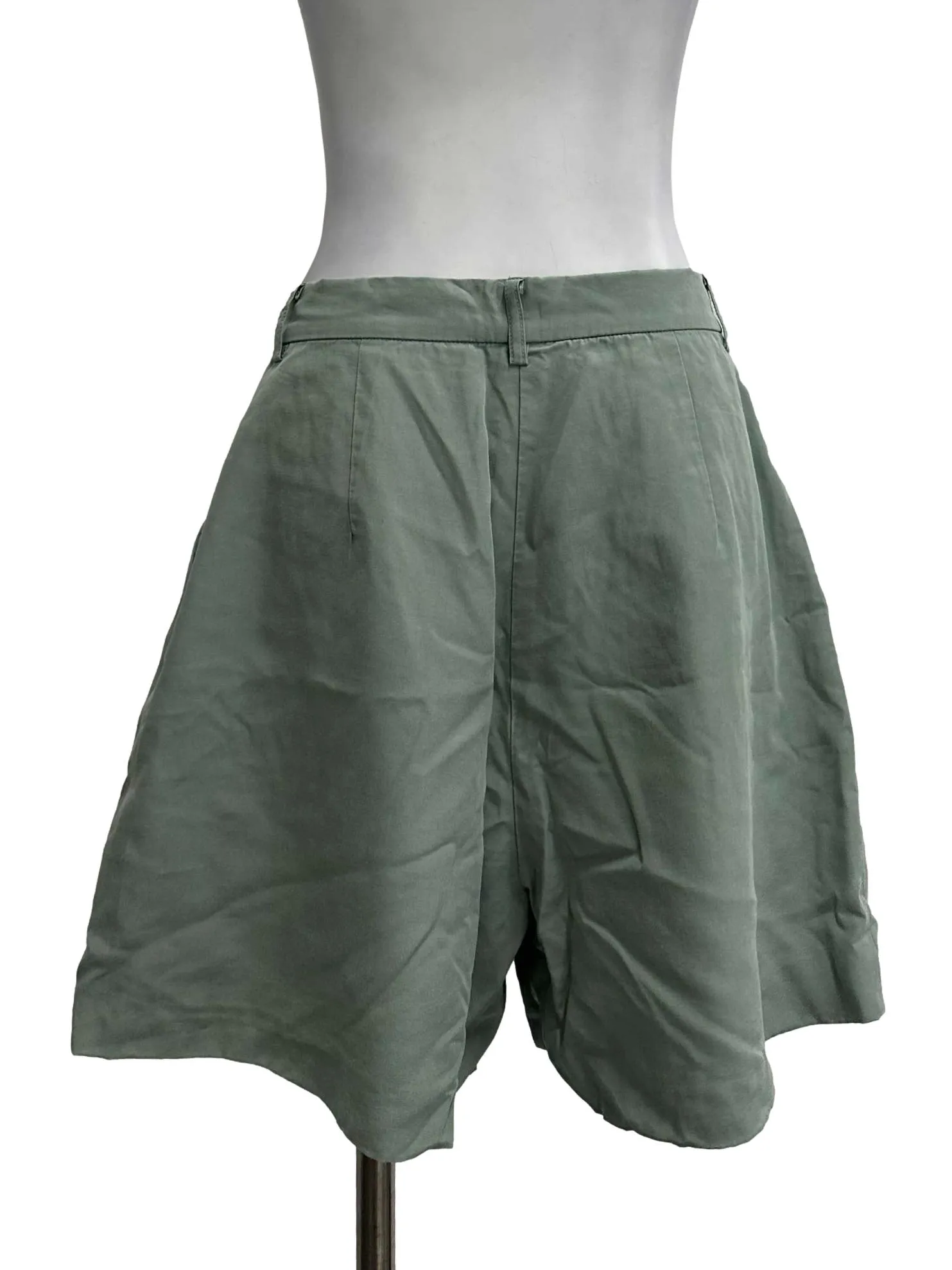 Teal Green Buttoned Shorts OSN