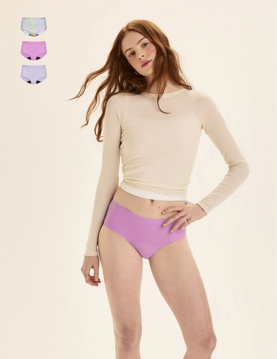 Teen Super Leakproof® No-Show Boyshort 3-Pack